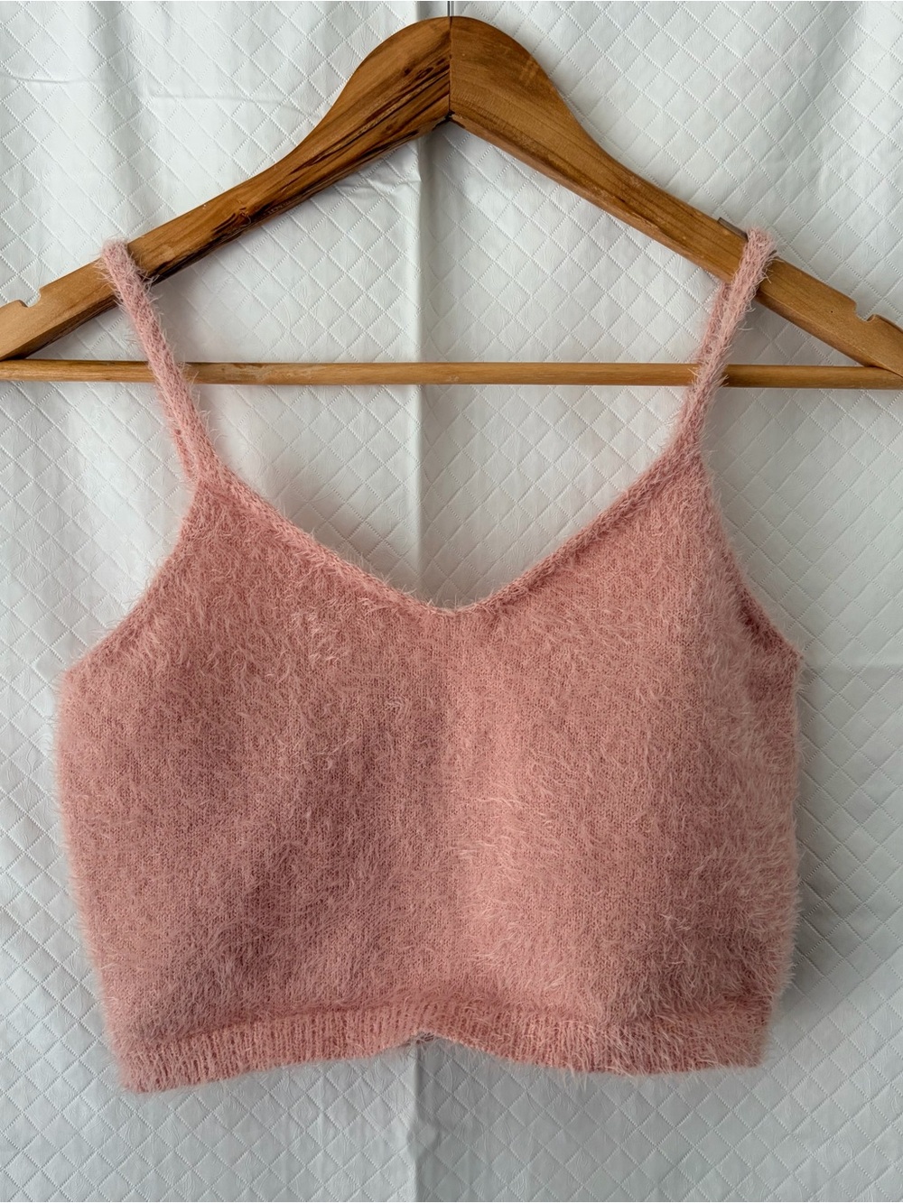Haute Monde Dusty Pink Fuzzy Knit Top